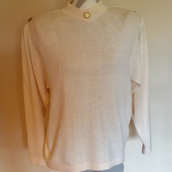 ST. JOHN KNIT LONG SLEEVE SWEATER TOP - Picture 8 of 8